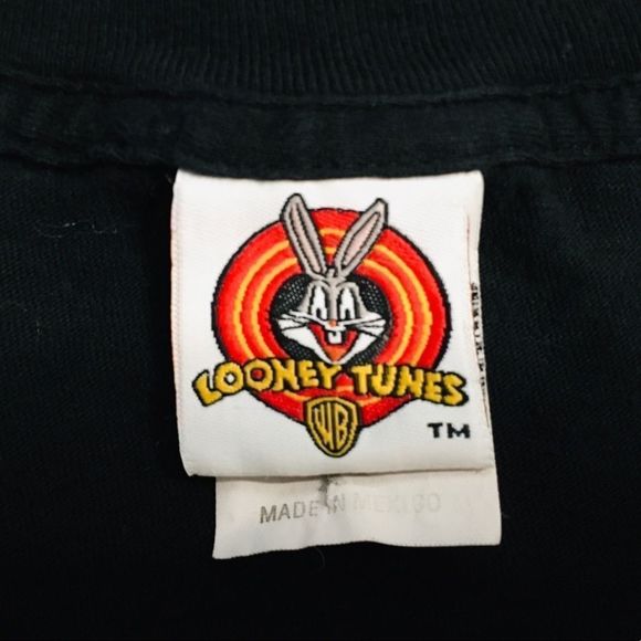 Original 1997 Taz Channel Surfing Shirt 1990’s 90s Looney Tunes Bugs Bunny Large - Picture 3 of 7